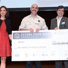 Future Food Asia Awardがシンガポールで開催——オーストラリアのアグリテックスタートアップOneCropが優勝し、賞金10万米ドルを獲得